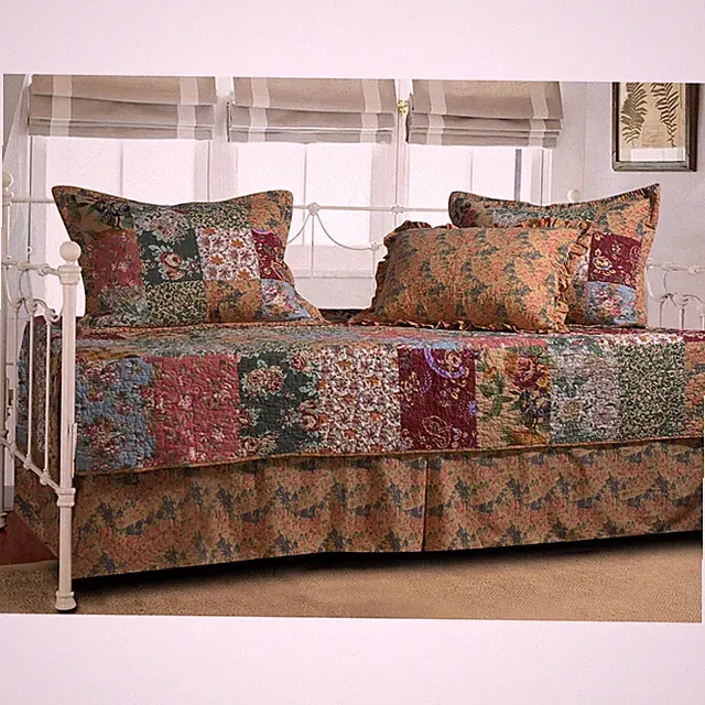 Floral 5-Piece Daybed Ensemble Bedding Set
