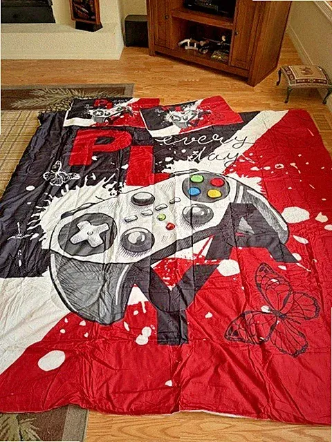 Game Console Comforter Set Full/Queen 3 Pieces