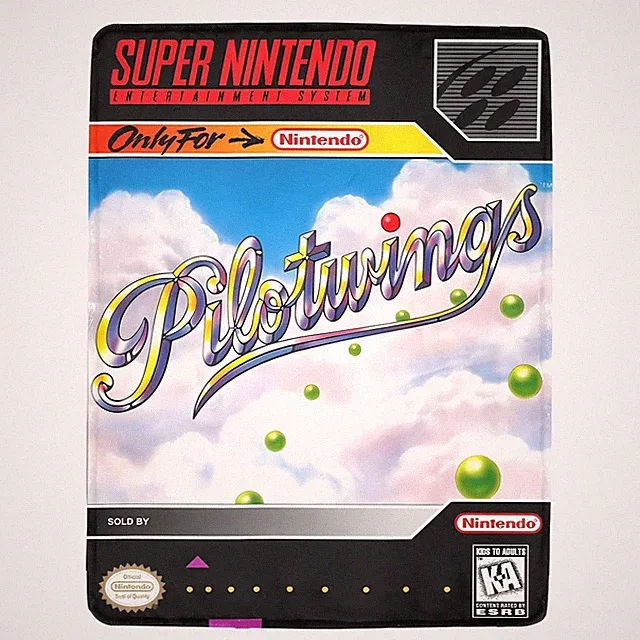 Pilotwings SNES NINTENDO Retro Video Game Cover Ultra-Soft Micro Fleece Blanket