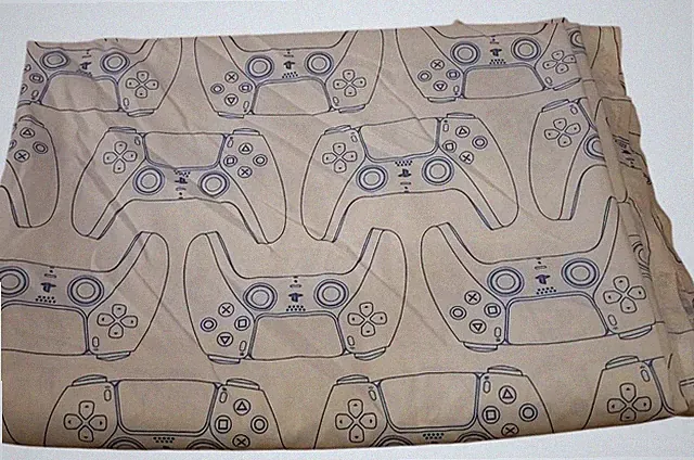 PlayStation Video Game Bed Sheet Set, 2-piece Sony Console Design, Twin Size