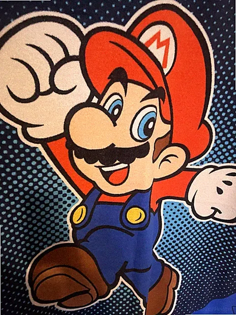 SUPER MARIO BROS. Brothers Vintage Twin/Full Fleece Throw Blanket 84" x 60"