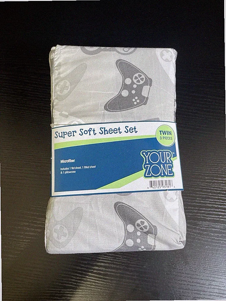 Twin Size Boys Video Game/ Controller Sheet Set 3 Piece