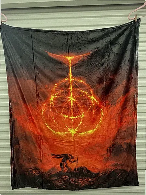 Video Game Elden Ring 50x60 Inch Throw Blanket Cover Soft Bedding Gift